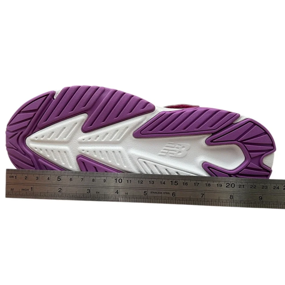 New Balance Rave Run Youth Girls Slip-on Sneakers Size 4 Purple/Pink Lightweight